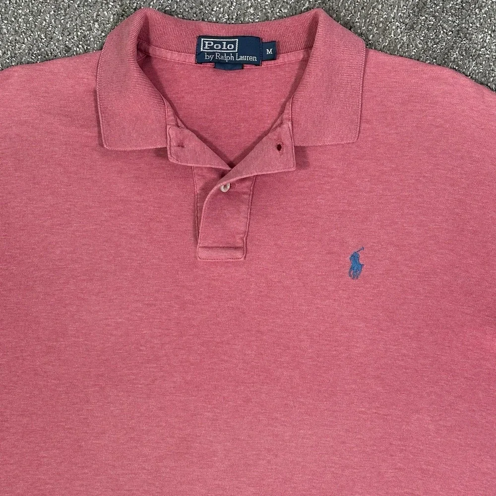 Polo Ralph Lauren Classic Fit Salmon/Pink Polo Shirt Men's MEDIUM - Picture 1 of 9